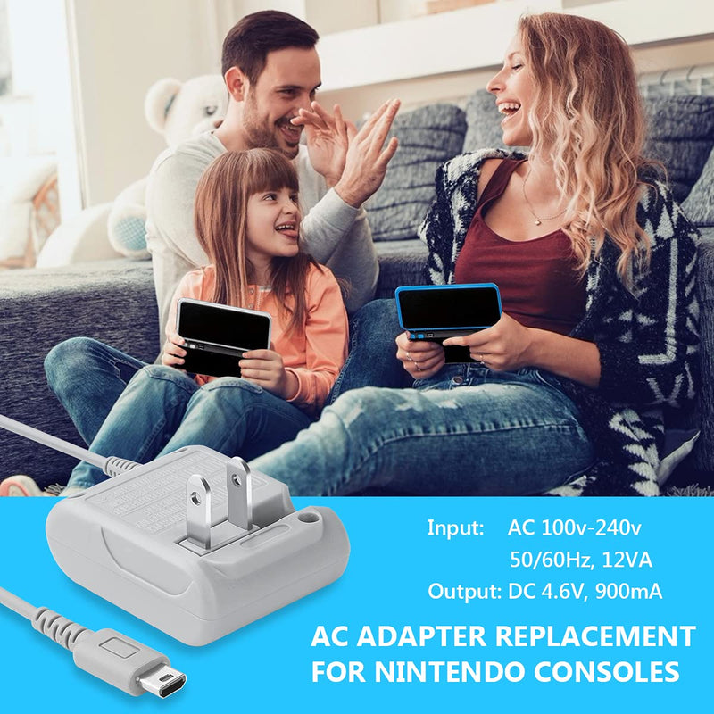 [Australia - AusPower] - DS Lite Charger Replacement for Nintendo DS Lite, AC Adapter Wall Plug Compatible with Nintendo DS Lite Charger (100-240v) 