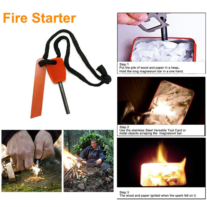 [Australia - AusPower] - EMDMAK Survival Kit Outdoor Emergency Gear Kit for Camping Hiking Travelling or Adventures Basic 