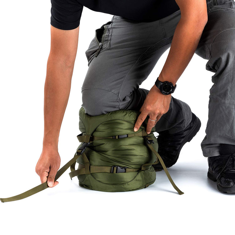 [Australia - AusPower] - OneTigris Sleeping Bag Compression Stuff Sack, 25L OD Green - 25L 