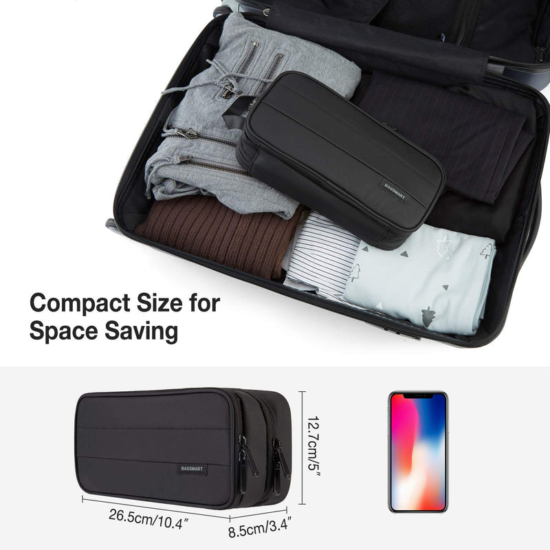 [Australia - AusPower] - BAGSMART Electronic Organizer,Travel Cable Organizer Black 