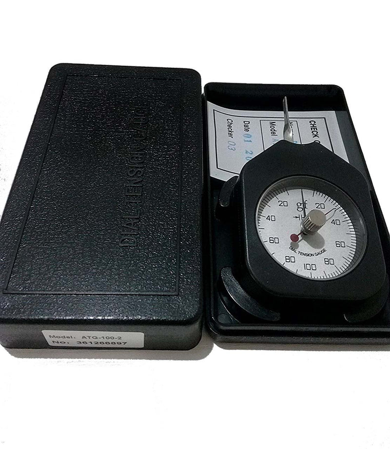 [Australia - AusPower] - VTSYIQI Transverse Tension Meter Dial Tension Gauge Meter Tester Dynamometer Tensionmeter Single Pointer Gram Force Tester 100G 