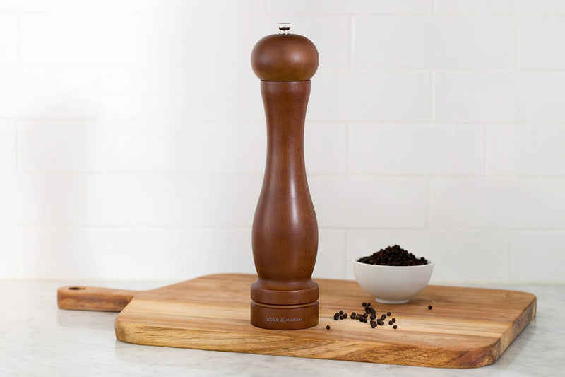 [Australia - AusPower] - Cole & Mason Capstan Pepper Grinder, 12.5- Inch, Wood Brown 