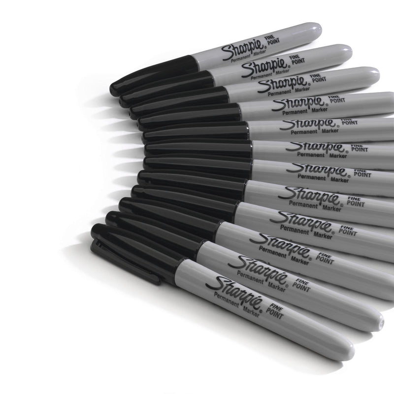 [Australia - AusPower] - Sharpie Permanent Markers, Fine Point, Black, 36 Count 
