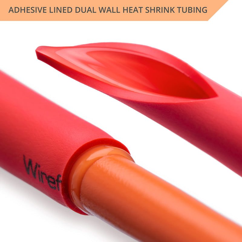 [Australia - AusPower] - Wirefy Heat Shrink Tubing Kit - 3:1 Ratio Adhesive Lined, Marine Grade Shrink Wrap - Automotive Industrial Heat-Shrink Tubing - Black, Red, White, Clear, Blue - 275 PCS 