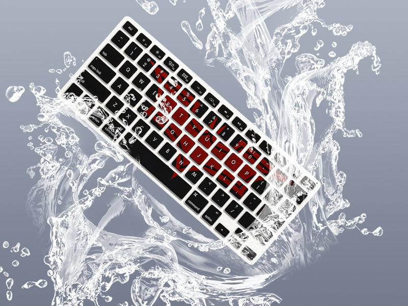 [Australia - AusPower] - HRH Silicone Keyboard Cover Skin for MacBook Air 13,for MacBook Pro 13/15/17 (with or w/Out Retina Display, 2015 or Older Version)&for iMac Older USA Layout,Bat Graffiti Batman Graffiti 
