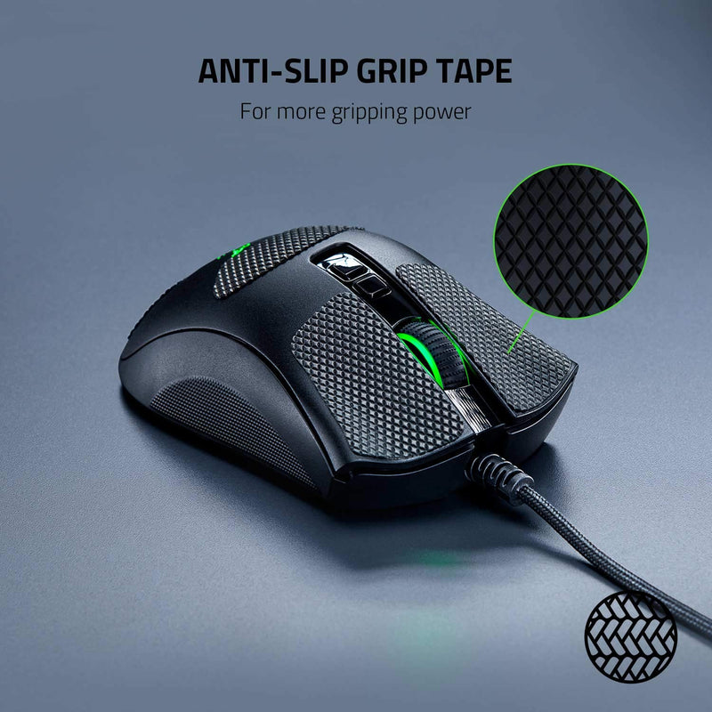 [Australia - AusPower] - Razer Mouse Grip Tape für Razer DeathAdder V2, DeathAdder Elite, DeathAdder Essential (Rutschfest, Selbstklebend, Vorgeschnitten) 