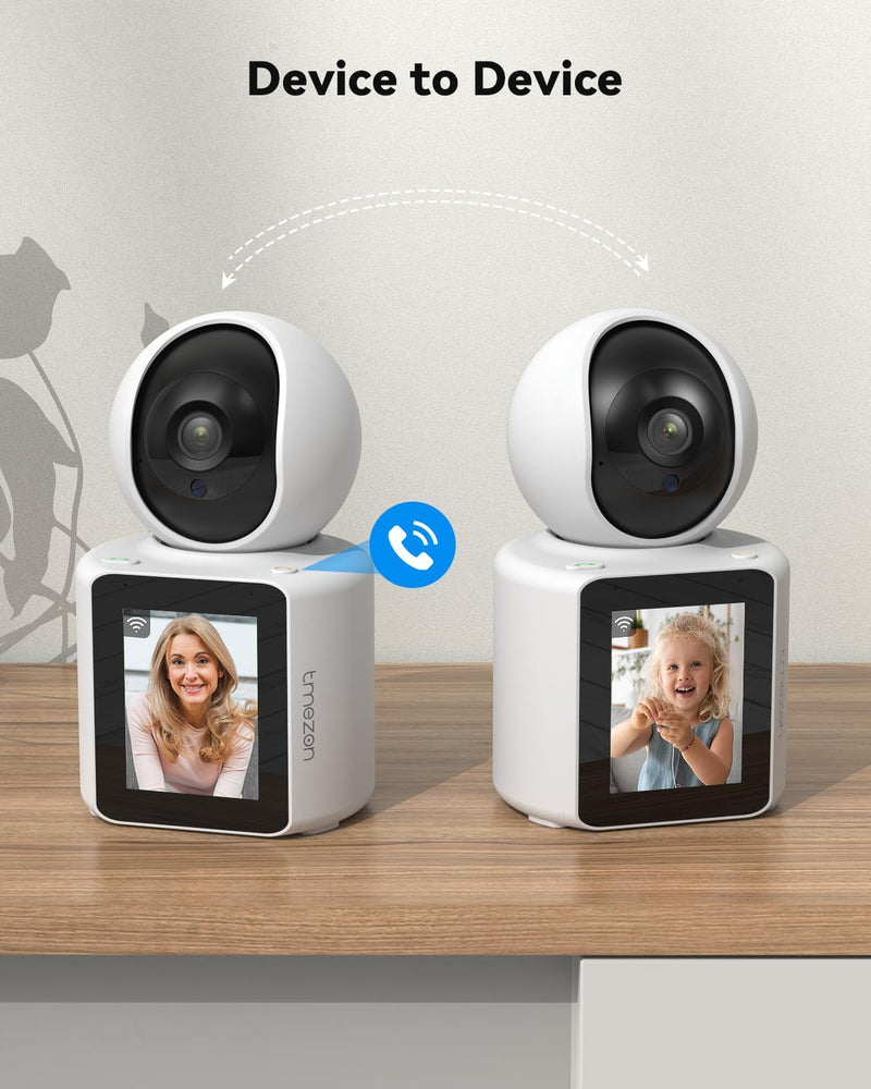 [Australia - AusPower] - TMEZON Video Pet Dog Camera Indoor Two Way Wireless Security Camera Monitor 1080P with Phone app and Motion Detection,Baby/Elderly/Nanny Audio Calling Device Pan Tilt 1pk camera 
