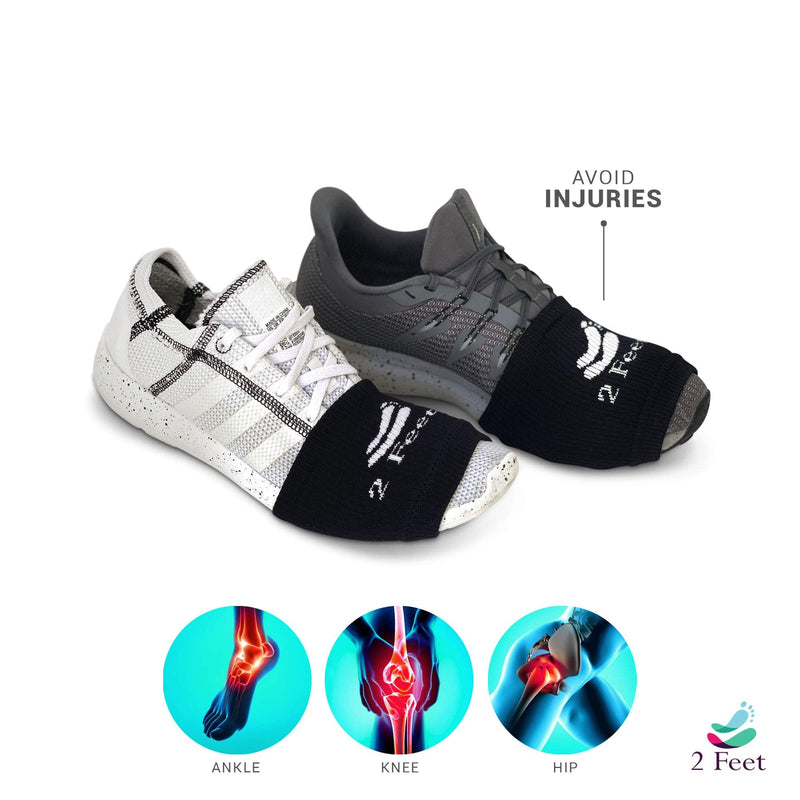 [Australia - AusPower] - 2 FEET Socks for Dancing on Smooth Floors, Dance Socks Over Sneakers, Smooth Pivots and Turns on Wood Floors, 4 Pairs Pack Black, Black, Black, Black 