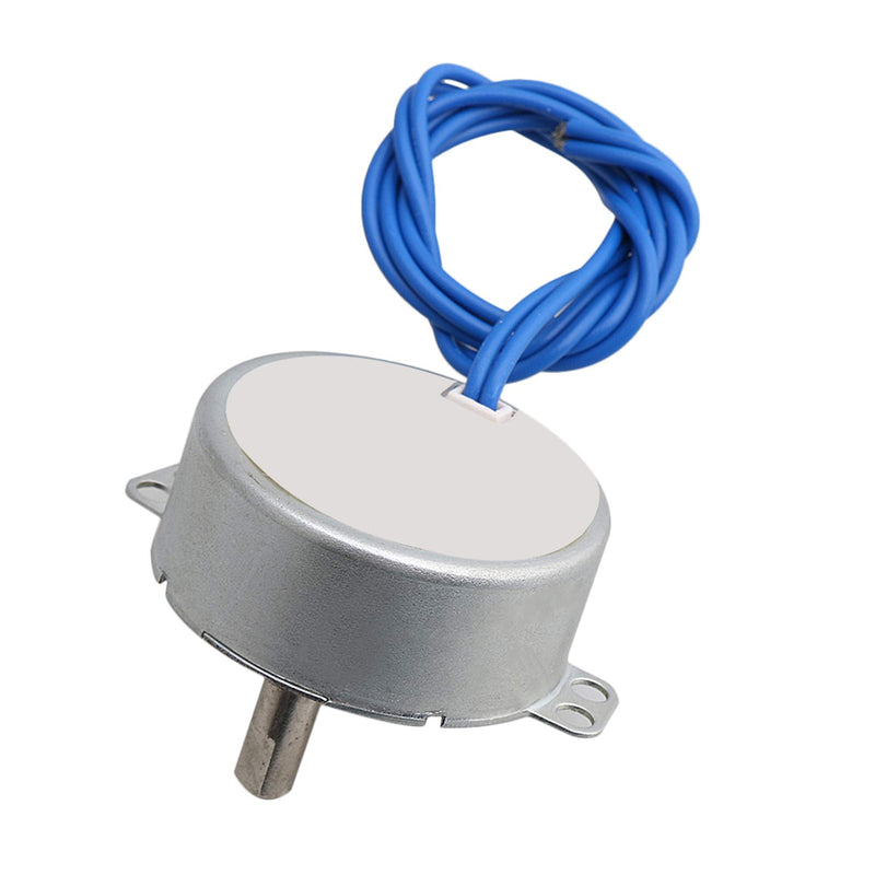 [Australia - AusPower] - Homeswitch Metal TYC-50 Double Flat Shaft CW/CCW Undirectional Speed Reduction Synchronous Motor AC110V 15-18RMP Silver 