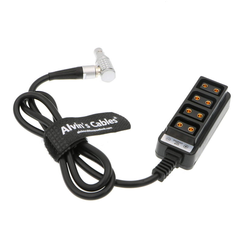 [Australia - AusPower] - Alvin's Cables 2 Pin Right Angle to 4 D Tap Splitter Cable for RED DSMC2 Jetpack RTmotion Sidekick Right angle 2 pin 