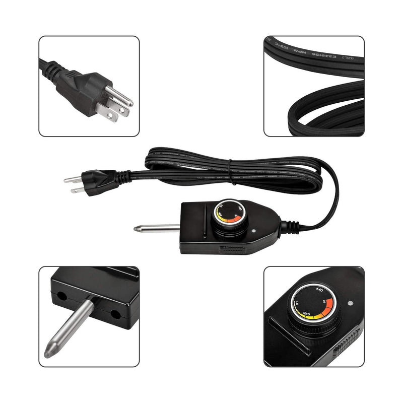 [Australia - AusPower] - Stanbroil Power Cord with Thermostat Control for Most Electric Smokers 