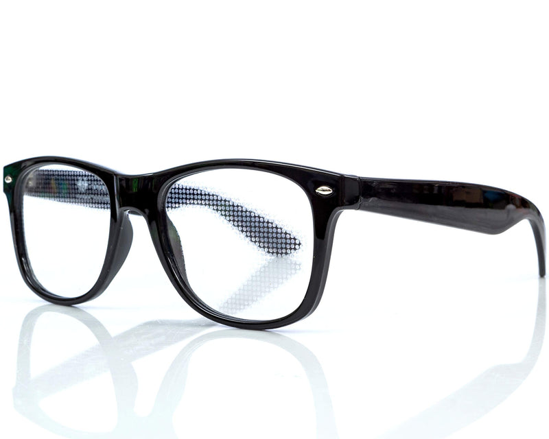 [Australia - AusPower] - Heart Diffraction Glasses - See Hearts - for Raves, Music Festivals, Fireworks, Holiday Lights, and More Black 