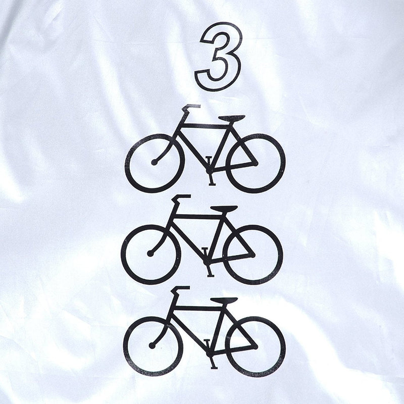 [Australia - AusPower] - Maveek Bicycle Cover for 3 Bikes Waterproof Outdoor Storage Winter Cold Weather, Rain Snow Wind Proof Tarp Tent Shed Dust Dirt Resistant All Weather Cycle Protection UV Summer Indoor Garage 