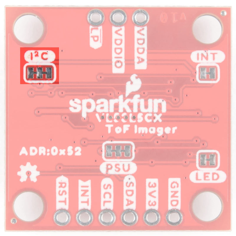 [Australia - AusPower] - SparkFun Qwiic ToF Imager -VL53L5CX-Multizone Distance Measurements -Up to 8x8 Zones w/Wide 63° Diagonal FoV -3D Room Mapping Obstacle Detection Gesture Recognition IoT Laser-Assisted autofocus AR/VR 