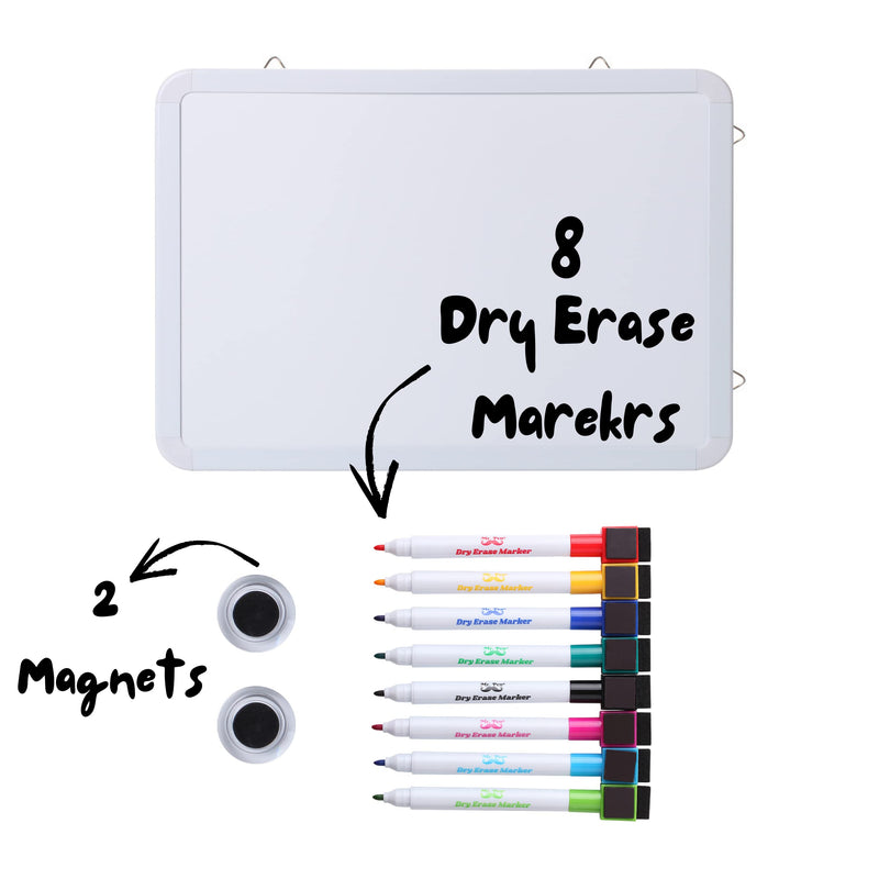 [Australia - AusPower] - Mr. Pen- Dry Erase Whiteboard, 12.5" X 9.5", Small White Board, Dry Erase Board, Whiteboard with 8 Dry Erase Markers, Small Dry Erase Board, Whiteboard, White Board Dry Erase, Magnetic Dry Erase Board 