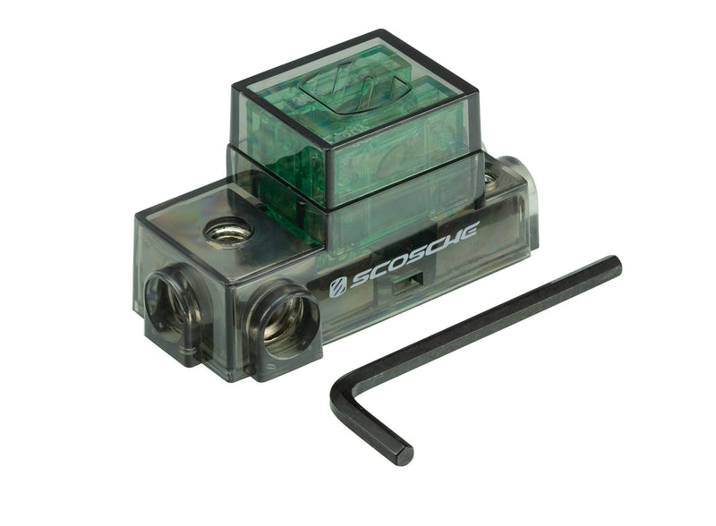 [Australia - AusPower] - SCOSCHE Single 4GA to Dual 8GA Maxi Fuse Distribution Block PDM482A 