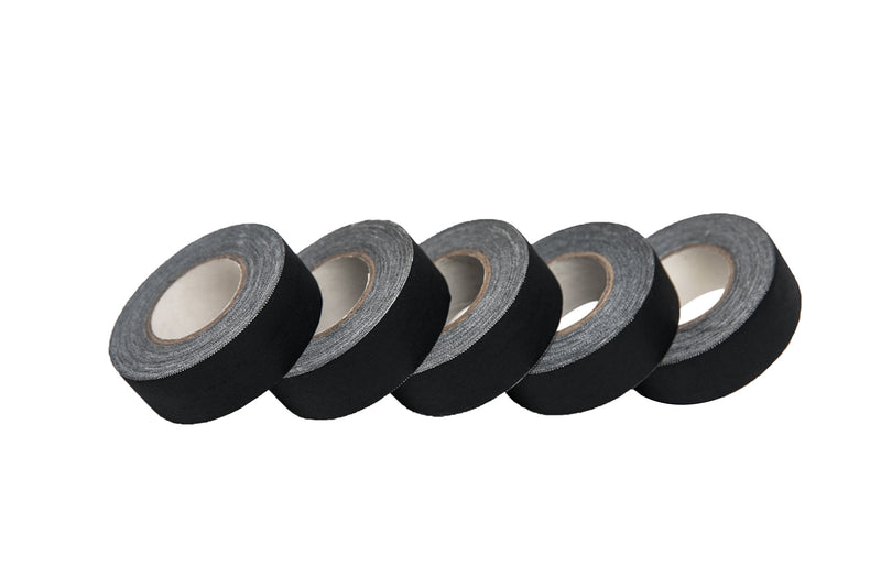 [Australia - AusPower] - Mini Pocket Real Gaffers Tape Fabric Tape Natural Rubber 1 inch x 11 Yards -Pack of 4 Rolls Black,13 Mils Thickness Heavy Duty, Strong Tough Compact Lightweight, Multipurpose Better Than Duct Tape 