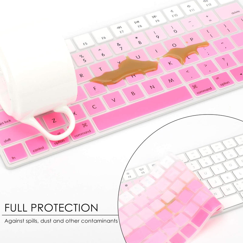 [Australia - AusPower] - Allinside Ombre Pink Cover for Apple Magic Keyboard (MLA22LL/A) with US Layout Magic Keyboard (MLA22LL/A A1644) 06 Ombre Pink 