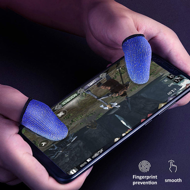 [Australia - AusPower] - Mobile Game Controller Finger Sleeve Sets, Anti-Sweat Breathable Full Touch Screen Sensitive Shoot Aim Joysticks Finger Set for Knives Out/Rules of Survival 