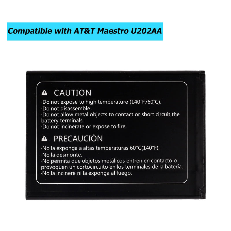 [Australia - AusPower] - Vvsialeek LT20H445170W Replacement Battery Compatible with AT&T Maestro U202AA with Toolkit 