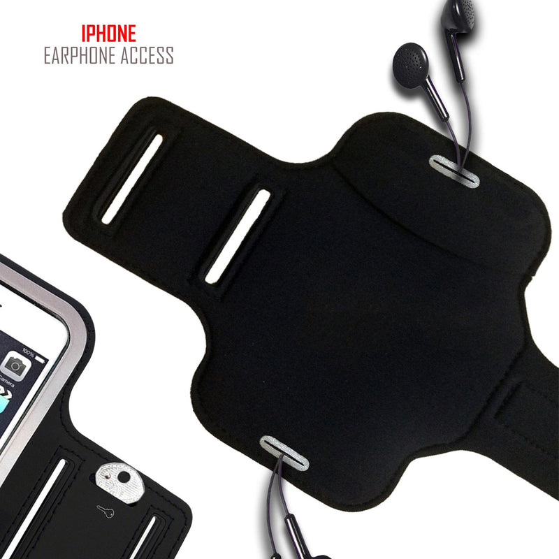 [Australia - AusPower] - Premium iPhone SE 2020 / SE 2022 Running Armband with Fingerprint ID Access. Sports Phone Arm Case Holder for Jogging, Gym Workouts 4.7" - iPhone SE 