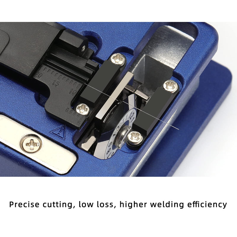 [Australia - AusPower] - FC-6S Optical Fiber Cleaver Stripping Cutter Tool Cleaves for SUMITOMO with 36000 Cleaves and Coating Diameter: 250?m - 900?m 12 Position Blade Cold Connection Tools Fiber Equipment Used in FTTH 