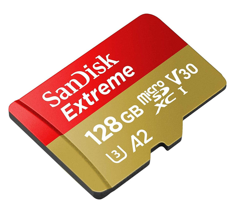 [Australia - AusPower] - SanDisk 128GB Micro SDXC Extreme Memory Card Works with GoPro Hero 7 Black, Silver, Hero7 White UHS-1 U3 A2 with (1) Everything But Stromboli (TM) Micro Card Reader 
