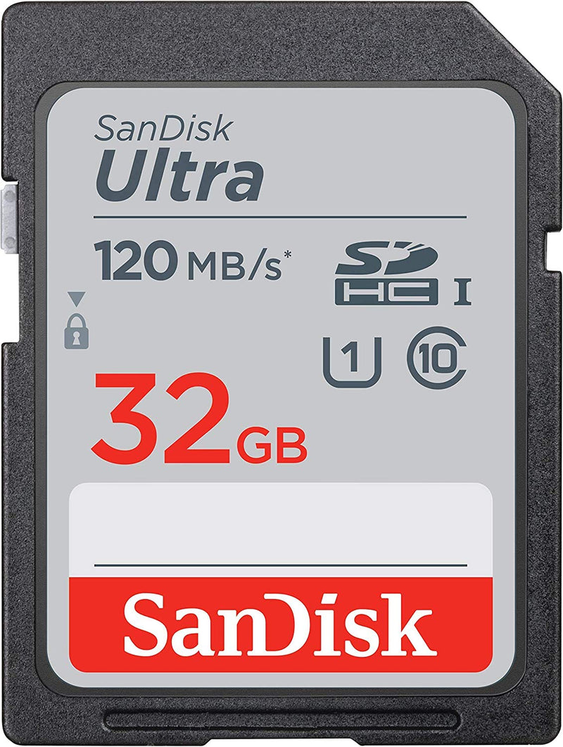 [Australia - AusPower] - SanDisk 32GB SDHC SD Ultra Memory Card Class 10 Works with Sony Cyber-Shot DSC-H300, HX400 V, HX80 Digital Camera (SDSDUN4-032G-GN6IN) Bundle with (1) Everything But Stromboli Multi-Slot Card Reader 32GB Class 10 