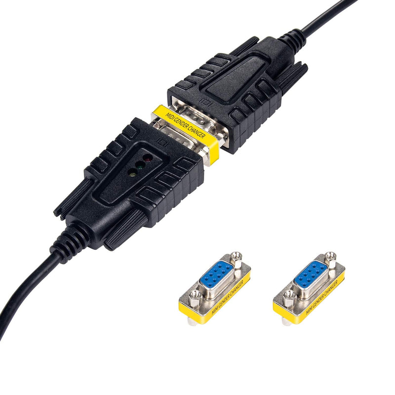 [Australia - AusPower] - DriverGenius RD232F2F DB9 Serial RS232 COM Gender Changer - for USB to RS232 Serial Cable Adapter (Female/Female) F/F 
