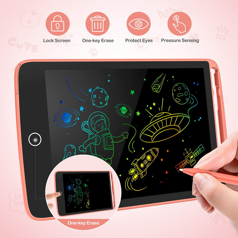 [Australia - AusPower] - 2 Pack LCD Writing Tablet, Colorful Screen Doodle Board 8.5 Inch Drawing Tablet for Kids, Learning Toys Birthday Gifts Travel Activity Games for 3 4 5 6 Year Old Boys and Girls Toddlers 