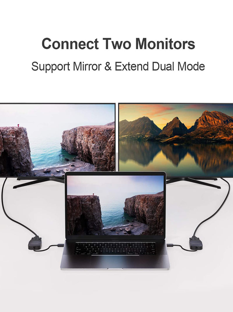 [Australia - AusPower] - USB C to DVI Adapter 1080P@60Hz, CableCreation USB-C to DVI-D Cable Adapter Compatible with MacBook Pro/Air 2020 2019, iPad Pro 2020/2018, Surface Book 2, XPS 15 13, Galaxy S20 S10 