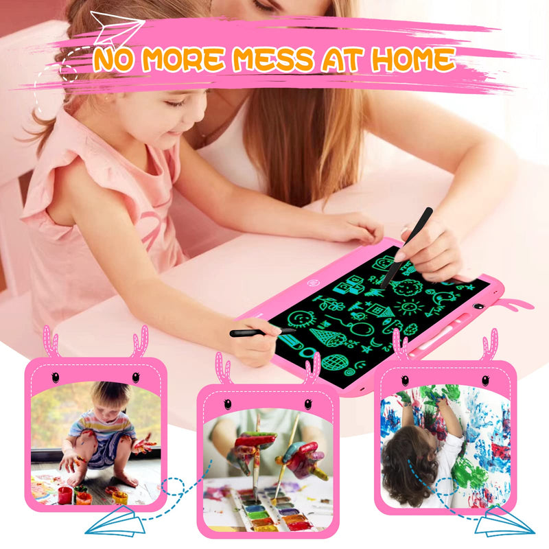 [Australia - AusPower] - AsiFancy LCD Writing Tablet for Kids,13.5 in Colorful Screen Electronic Drawing Pad,Erasable Reusable Toddler,Suitable 3 to 12Year Old Boys and Girls.Learning Toys Birthday Christmas Gifts 