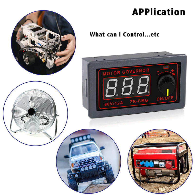 [Australia - AusPower] - Aobao 2pcs Motor Speed Controller PWM DC 12V 24V 60V 500W Adjustable Speed R 