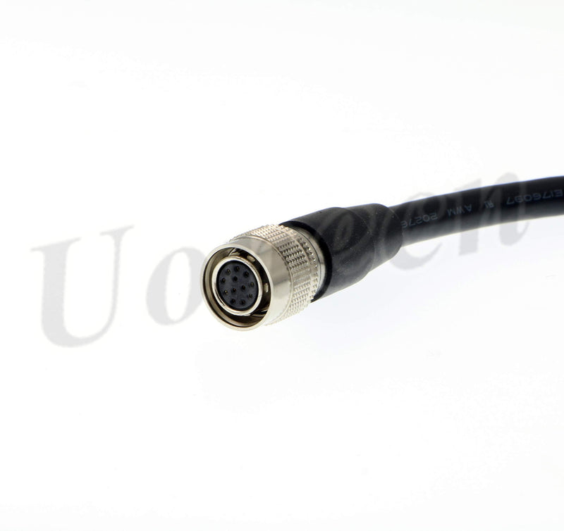[Australia - AusPower] - High Flex Coaxial Power Cable Hirose 12 pin Male and Female CCD Cable Monitor Extension Cable for Sony Industrial Camera 1 Meter 