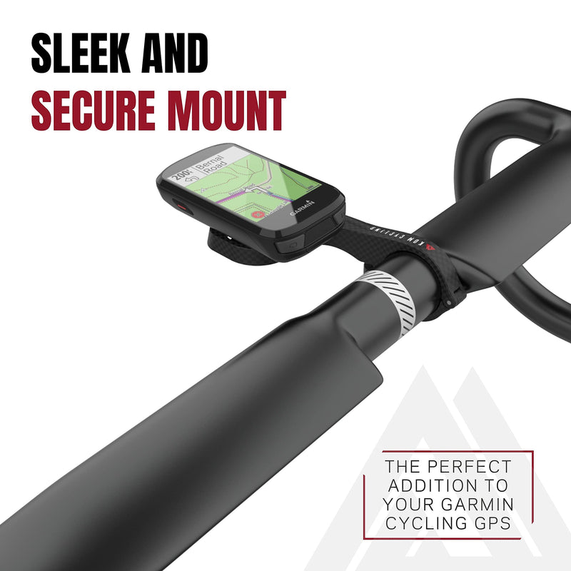[Australia - AusPower] - KOM Cycling Garmin Bike Mount with Carbon Finish from Garmin Edge Mount Designed for Garmin Edge 530 Plus and Other Black 