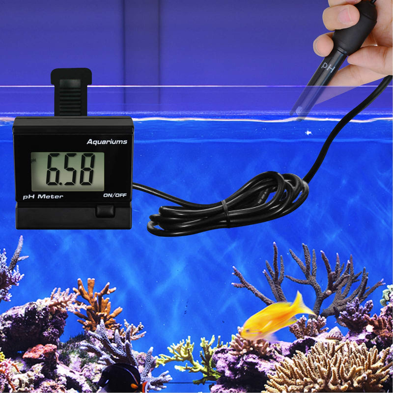 [Australia - AusPower] - Digital pH Monitor Meter ATC 0~14.00pH Replaceable Electrode Probe BNC Water Quality Monitoring Tester Kit Aquarium Hydroponics Spa Tank Pool Laboratories 