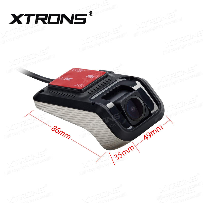 [Australia - AusPower] - XTRONS Full HD 1080P Car DVR Road Video Recorder Dash Camera Car Driving Recorder with 140° Wide Angle, Loop Recording 