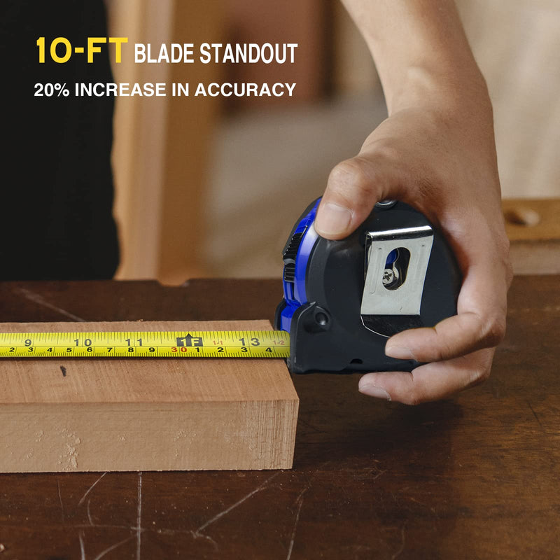[Australia - AusPower] - SALI Tape Measure Metric with Fractions Measuring Easy Read Millimeter Telescoping Tape Retractable Engineer Scale Tape Measure Metric and Inches （ 10Ft/3m16mm ） 