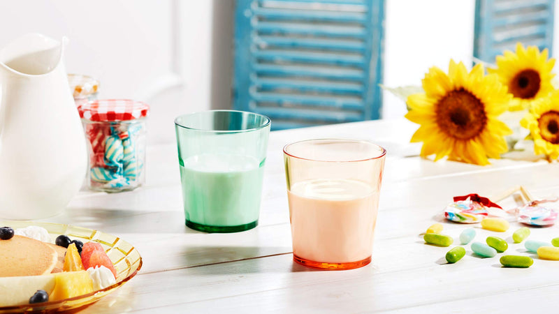 [Australia - AusPower] - SCANDINOVIA - 8 oz Unbreakable Premium Juice Glasses - Set of 4 - Tritan Plastic Tumbler Cups - Perfect for Gifts - BPA Free - Dishwasher Safe - Stackable 