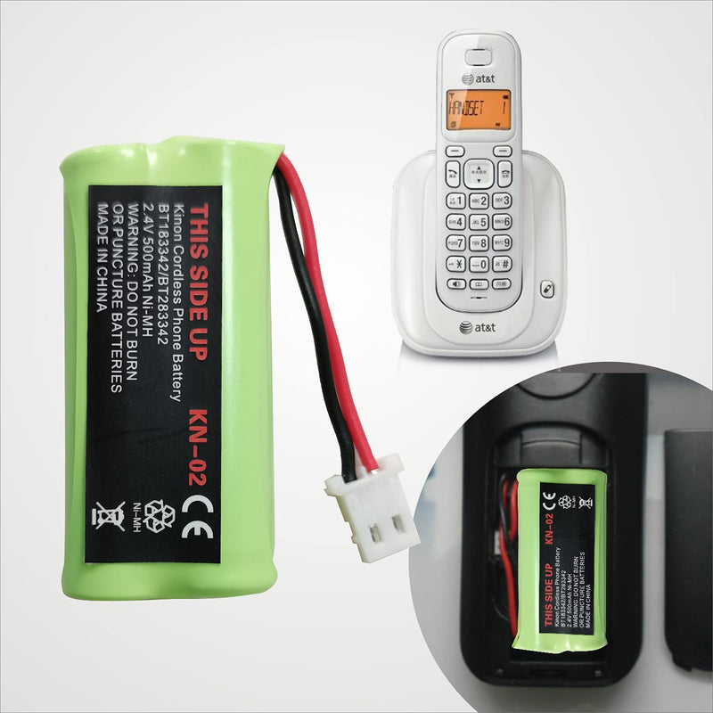 [Australia - AusPower] - Kinon 3-Pack Cordless Phone Battery NiMH AAA 2.4V 500mAh Replace BT183342 BT283342 BT162342 BT262342 BT166342 BT266342 Compatible with VTech CS6309 DS6501 AT&T CL81200 CRL32102 EL52300 TL96371 