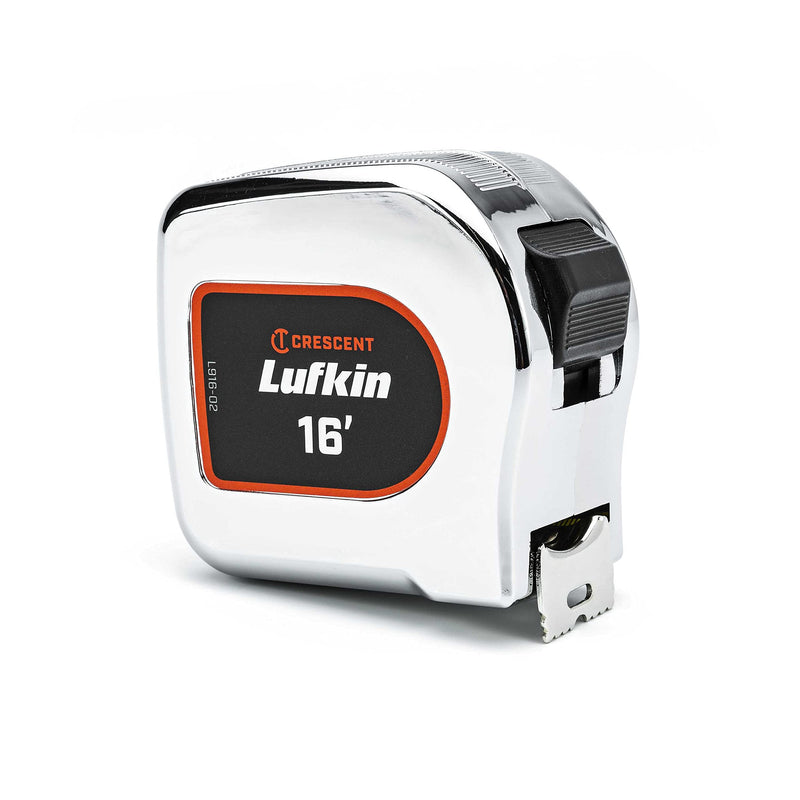 [Australia - AusPower] - Crescent Lufkin 1" x 16' Chrome Case Yellow Clad Tape Measure - L916-02 