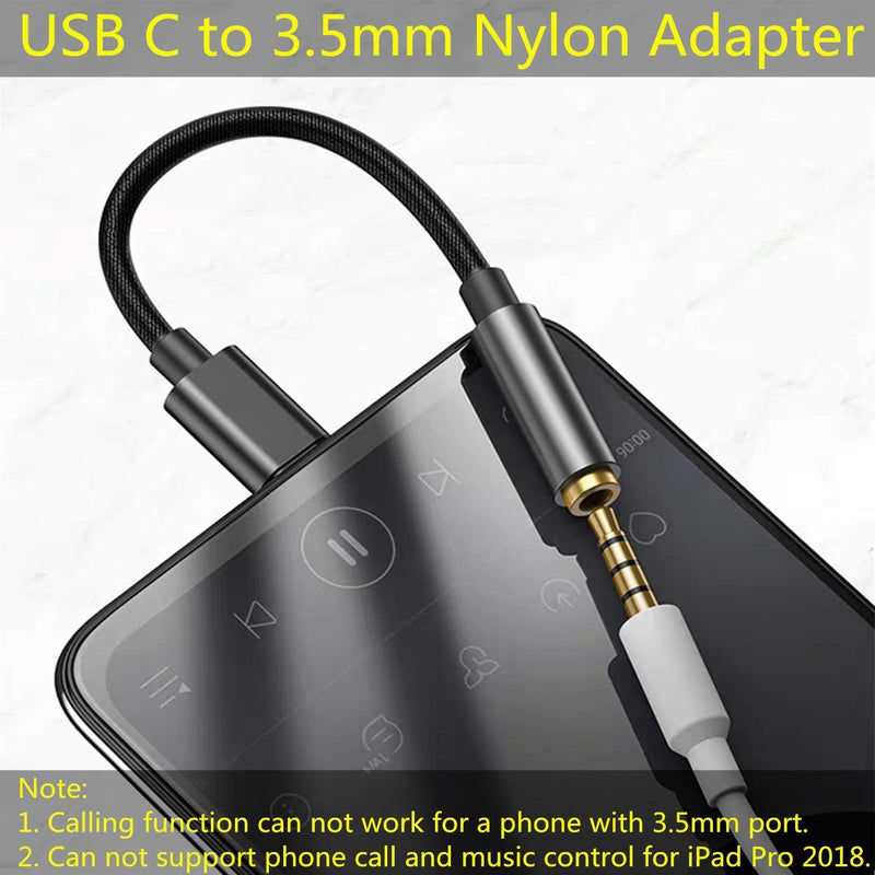 [Australia - AusPower] - sunshot USB-C to 3.5 mm Audio Headphone Adapter, USB C Headphone Jack Adapter for Type C Devices Like iPad Pro 2018, Type C Earphone Adapter for Pixel 2/3 XL, S8, S9,S10, Note 10 and More (Black) Black 