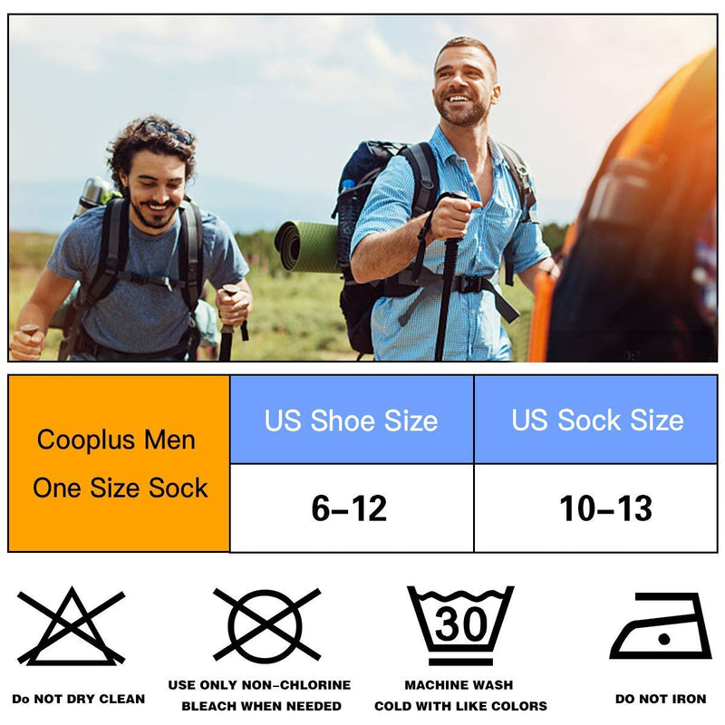[Australia - AusPower] - Cooplus Mens Ankle Socks Athletic Cushioned Breathable Low Cut Tab With Arch Support-6Pairs 6-12 A1-black 6 Pairs 