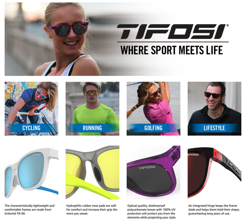 [Australia - AusPower] - Tifosi Swank/Swank SL Sunglasses Blackout Smoke 