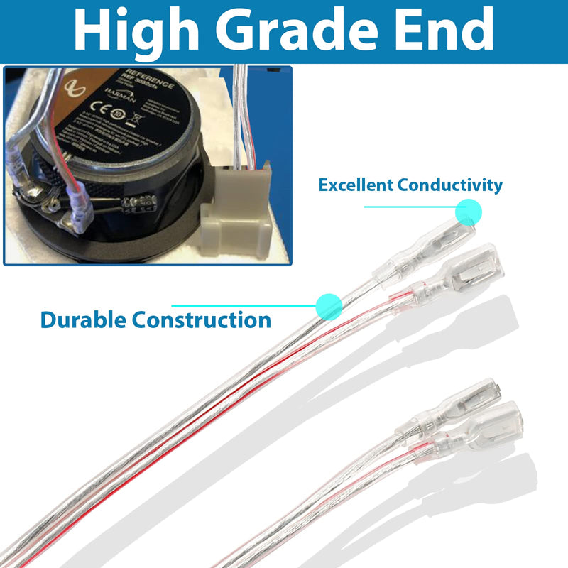 [Australia - AusPower] - NuIth Speaker Wiring Harness Adapter Connector Aftermarket Door Speaker Wire Plug Replacement for 1989-2010 Ford F150, Lincoln Town Car Mazda Miata, Mercury Cougar Vehicles 2PC 