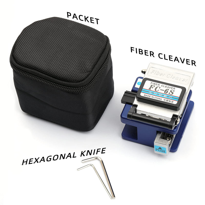[Australia - AusPower] - FC-6S Optical Fiber Cleaver Stripping Cutter Tool Cleaves for SUMITOMO with 36000 Cleaves and Coating Diameter: 250?m - 900?m 12 Position Blade Cold Connection Tools Fiber Equipment Used in FTTH 