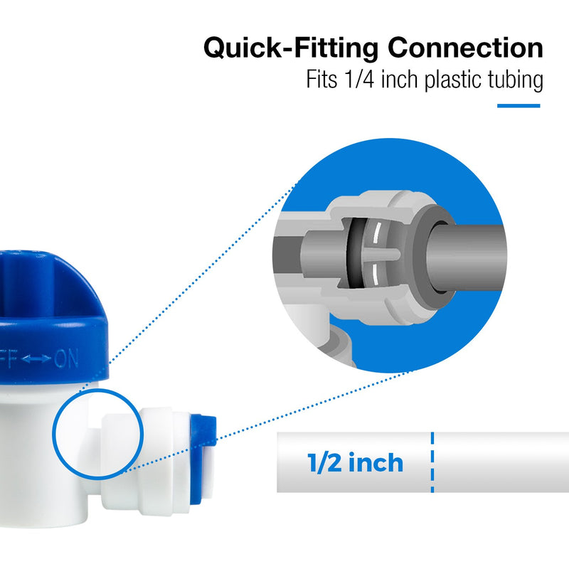 [Australia - AusPower] - iSpring ICEK Ultra Safe Fridge Water Line Connection and Ice Maker Installation Kit for Reverse Osmosis RO Systems & Water Filters, 1/4", Approximate 20 feet 