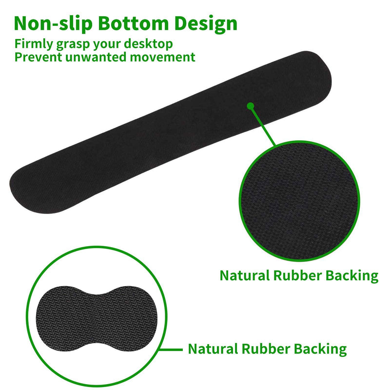 [Australia - AusPower] - Ergonomic Keyboard Wrist Rests Gel Memory Foam Mouse Pad with Round Mousepad + Coasters, Wrist Support Set with Non Slip Base for Gaming Office Laptop Easy Typing & Pain Relief, Leopard Print 