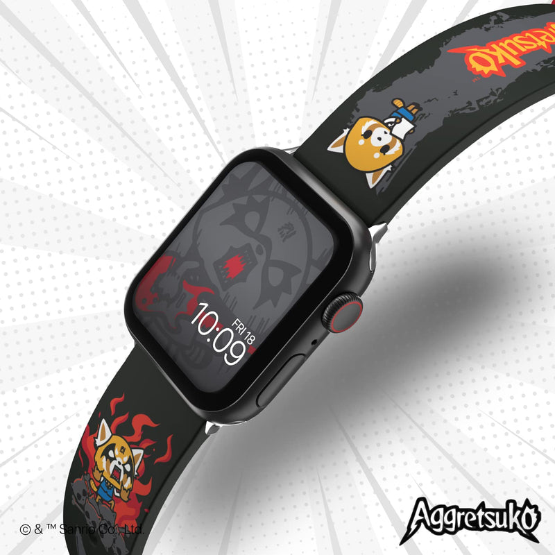 [Australia - AusPower] - Aggretsuko – Heavy Metal Smartwatch Band - Officially Licensed, Compatible with Every Size & Series of Apple Watch (watch not included) 