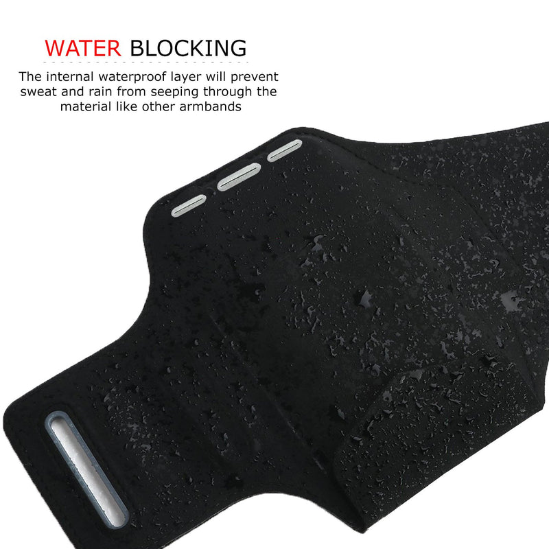 [Australia - AusPower] - RevereSport Compatible iPhone 12 Pro Max Waterproof Running Armband with Extra Pockets for Keys, Cash and Credit Cards. Phone Arm Holder for Sports, Gym Workouts and Exercise 6.7" iPhone 12 Pro Max 